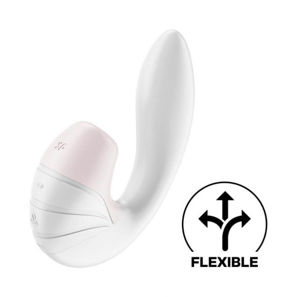 Satisfyer Supernova - nabíjecí vibrátor 2in1 se vzduchovou vlnou (bílý)