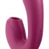 Satisfyer Sunray - vibromasseur rechargeable 2 en 1 à ondes d'air (rouge)