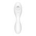 Satisfyer Curvy Trinity 5+ - nabíjecí, inteligentní 2in1 vibrátor (bílý)