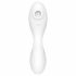 Satisfyer Curvy Trinity 5+ - nabíjecí, inteligentní 2in1 vibrátor (bílý)