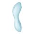 Satisfyer Curvy Trinity 5+ - slimme luchtstoot 2-in-1 vibrator (blauw)