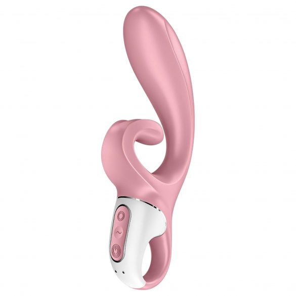 Satisfyer Hug Me - chytrý dobíjecí vibrátor s hůlkou (růžový)