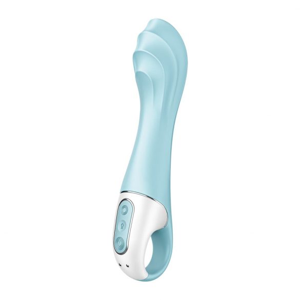 Satisfyer Air Pump Vibrator 5 - chytrý dobíjecí vibrátor s pumpičkou (modrý)