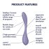 Satisfyer Flex-G 5 - Vibrateur intelligent pour point G (violet)