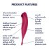 Satisfyer Twirling Pro - smart 2in1 stimulateur clitoridien (rouge)