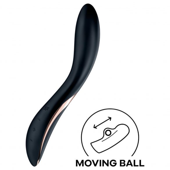 Satisfyer Rrrolling - nabíjecí pohyblivý vibrátor na bod G (černý)