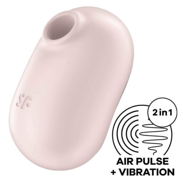 Satisfyer Pro To Go 2 - dobíjecí, vzduchový vibrátor na klitoris (béžový)