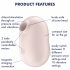 Satisfyer Pro To Go 2 - Stimulateur clitoridien à ondes d'air rechargeable (beige)