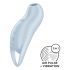 Satisfyer Pocket Pro 1 - oplaadbare luchtgolf clitorisstimulator (blauw)