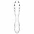 Satisfyer Cristal Éblouissant - Dildo en Verre à Double Extrémité (Transparent)