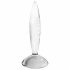 Satisfyer Crystal - Godemichet en verre nervuré (transparent)