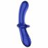 Satisfyer Double Crystal - Dildo en verre à double extrémité (bleu)