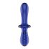 Satisfyer Double Crystal - Dildo en verre à double extrémité (bleu)