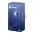 Satisfyer Double Crystal - Dildo en verre à double extrémité (bleu)