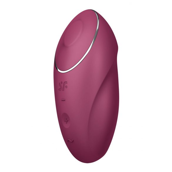 Satisfyer Tap & Climax 1 - 2v1 vibrátor a stimulátor klitorisu (červený)