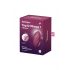 Satisfyer Tap & Climax 1 - 2en1 vibromasseur et stimulateur clitoridien (rouge)