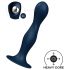 Satisfyer Double Ball-R - gode lesté avec ventouse (bleu foncé)