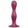 Satisfyer Double Ball-R - zátěžové dildo s lepivými nožičkami (červené)