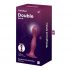 Satisfyer Double Ball-R - zátěžové dildo s lepivými nožičkami (červené)