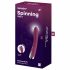 Satisfyer Spinning Vibe 1 - vibrátor s rotující hlavicí pro bod G (červený)