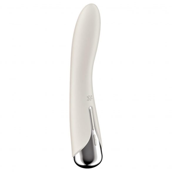 Satisfyer Spinning Vibe 1 - vibrátor s rotující hlavicí pro bod G (béžový)