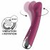 Satisfyer Spinning G-Spot 1 - vibrátor s rotující hlavicí pro bod G (červený)