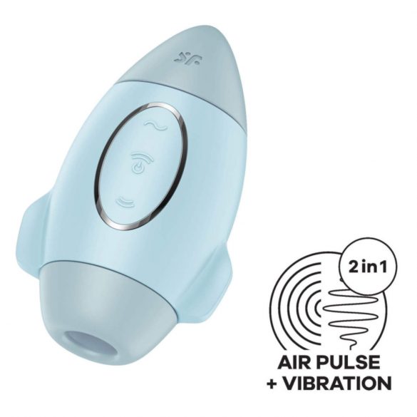 Satisfyer Mission Control - oplaadbare luchtdruk clitorisstimulator (blauw)