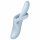 Satisfyer Heat Flex 4 - vibromasseur chauffant avec stimulateur de clitoris (argent)