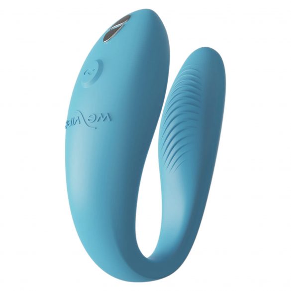 We-Vibe Sync Go - chytrý dobíjecí vibrátor (tyrkysový)