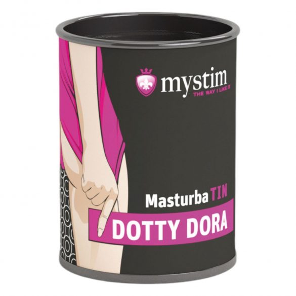 Mystim MasturbaTIN Dotty Dora - masturbateur à picots (blanc)