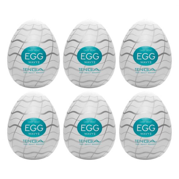 TENGA Egg Wavy II - masturbační vajíčko (6ks)