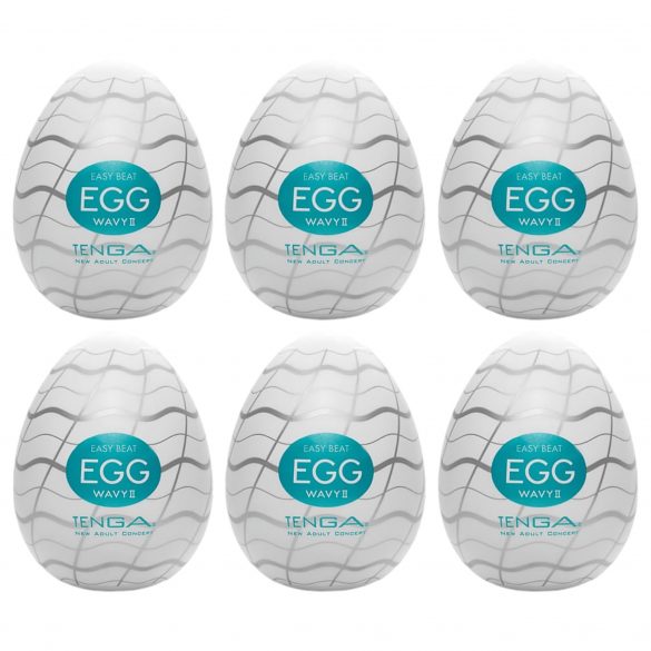 TENGA Egg Wavy II - masturbační vajíčko (6 ks)