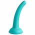 Dillio Curious Five - lepivé silikonové dildo (15 cm) - tyrkysové