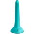 Dillio Curious Five - lepivé silikonové dildo (15 cm) - tyrkysové