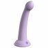 Dillio Secret Explorer - silikonové dildo s lepivými prsty (17 cm) - fialové