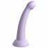 Dillio Secret Explorer - silikonové dildo s lepivými prsty (17 cm) - fialové