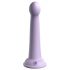 Dillio Secret Explorer - silikonové dildo s lepivými prsty (17 cm) - fialové