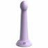 Dillio Secret Explorer - silikonové dildo s lepivými prsty (17 cm) - fialové