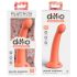 Dillio Geheim Ontdekker - zuignap dildo (17cm) - oranje