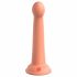 Dillio Secret Explorer - Silikonové dildo se svorkou (17 cm) - oranžové