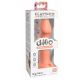 Dillio Big Hero - Silikonové dildo se svorkou (17 cm) - oranžové