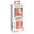 Dillio Big Hero - Silikonové dildo se svorkou (17 cm) - oranžové