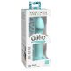 Dillio Big Hero - silikonové dildo s lepivými prsty (17 cm) - tyrkysové