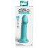 Dillio Big Hero - silikonové dildo s lepivými prsty (17 cm) - tyrkysové