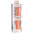 Dillio Chose Sauvage - dildo rainuré avec ventouse (19cm) - orange