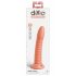 Dillio Chose Sauvage - dildo rainuré avec ventouse (19cm) - orange