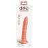 Dillio Wild Thing - přísavkový rýhovaný dildo (19 cm) - oranžový