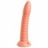 Dillio Chose Sauvage - dildo rainuré avec ventouse (19cm) - orange