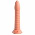 Dillio Chose Sauvage - dildo rainuré avec ventouse (19cm) - orange