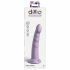 Dillio Slim Seven - Stimulační dildo se žaludem (20 cm) - fialové